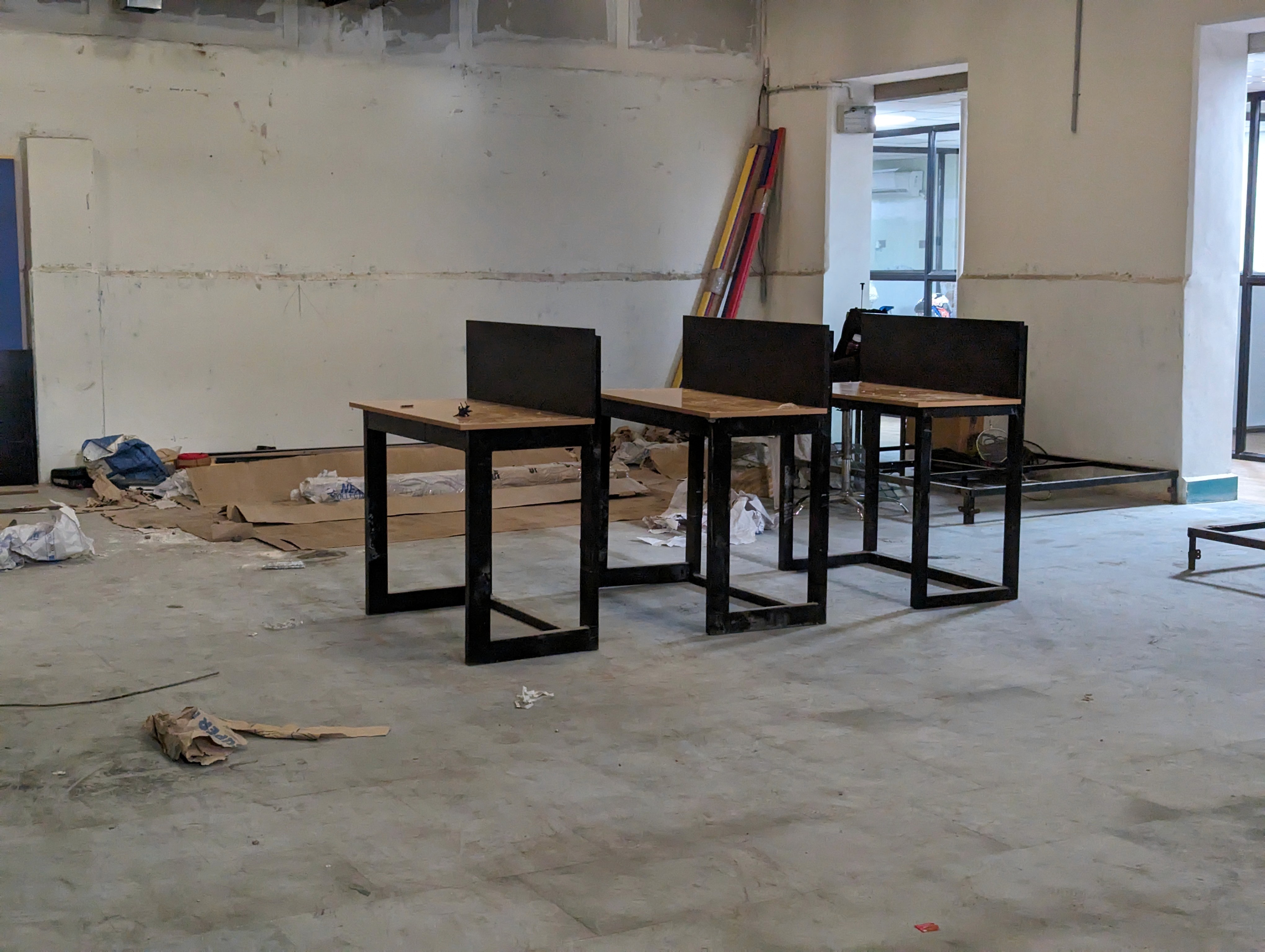 Under Construction Picture of Open Coworking Space at Shed#2 Coworking
